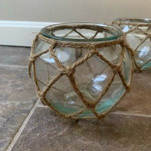 Nautical Glass Decorative Bowl